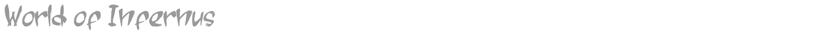 World of Infernus font preview